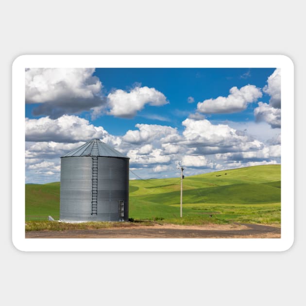 Silos Palouse Sticker by jforno